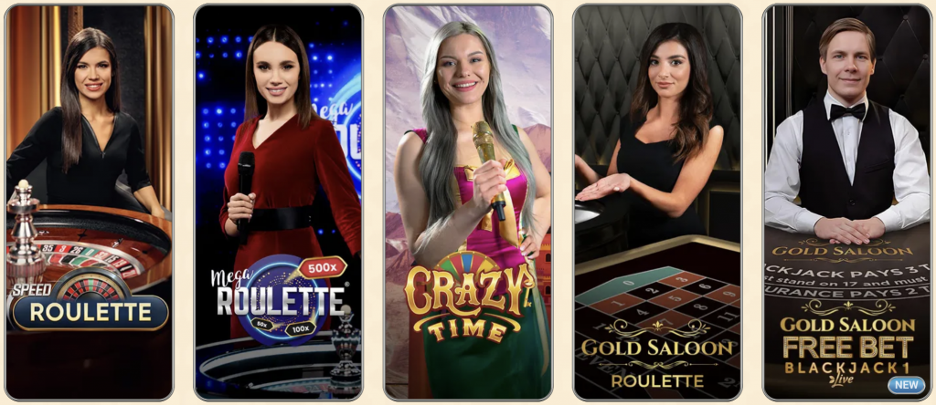 Live Casino Games/Game Shows