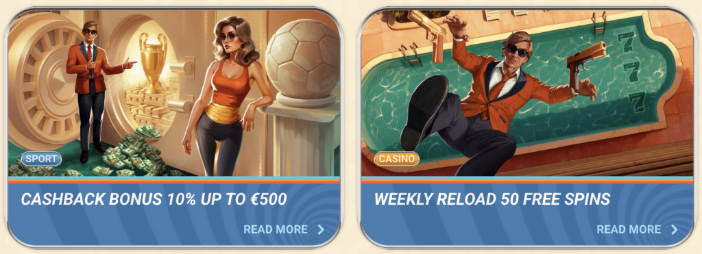 Vegasino Welcome Bonus