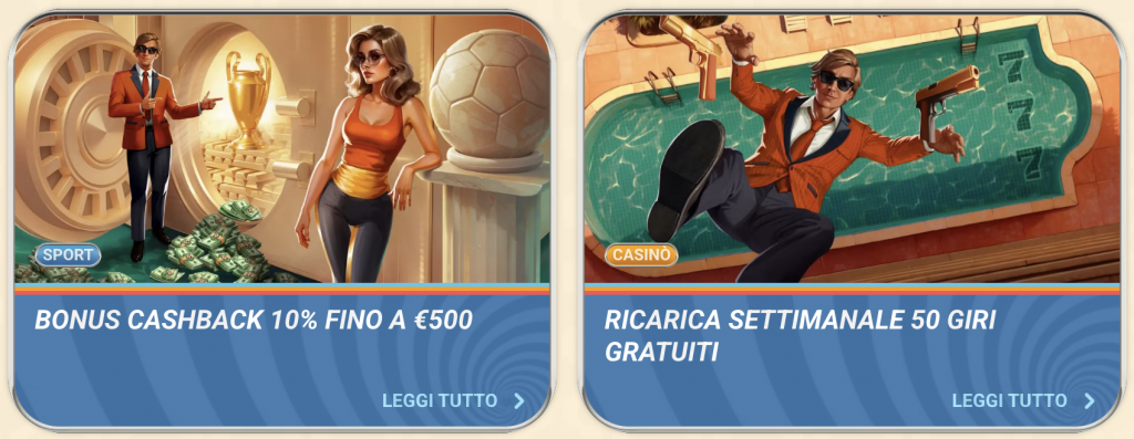 Offerte bonus Vegasino